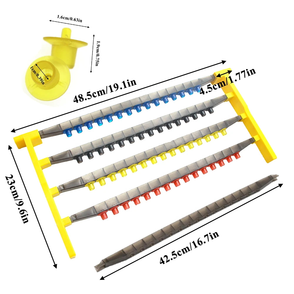 Apicultura kit de criação de criação célula alta aceito virgem plástico worms ovo larva copos favo de mel quadro barra produtos apicultura